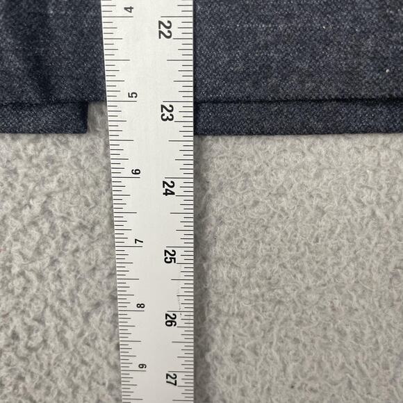 In The Now Skirt Womens 2 Gray Blue Wool Blend Pencil Pipe Trim Career Lined - Picture 9 of 9